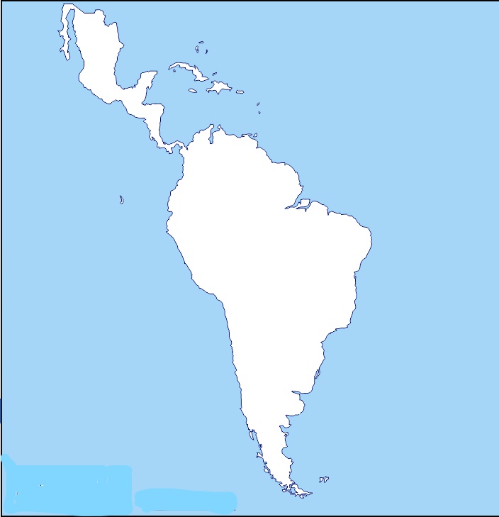 Amérique Latine carte géographique gratuite complète